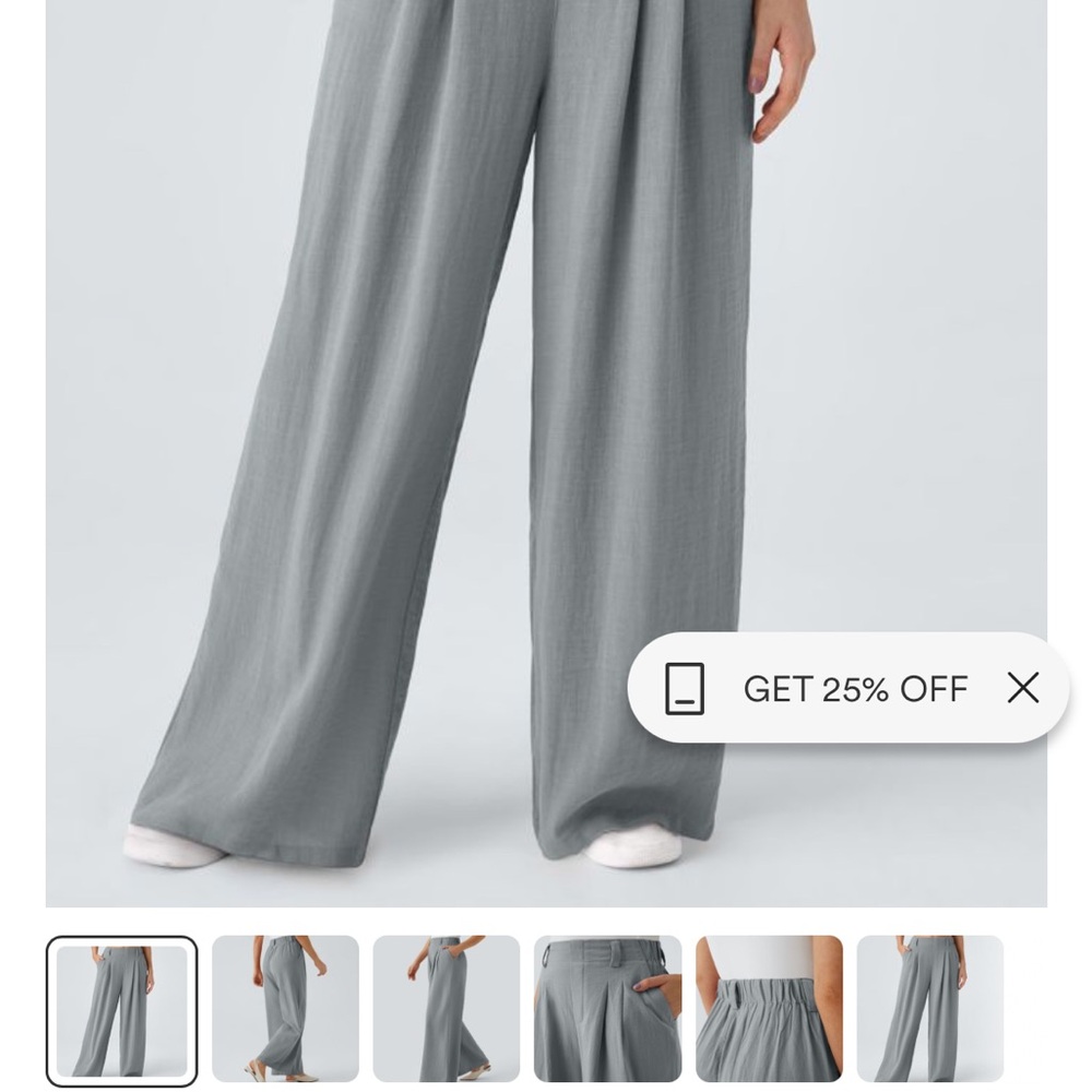 HALARA Charcoal Wide-Leg Women's Pants